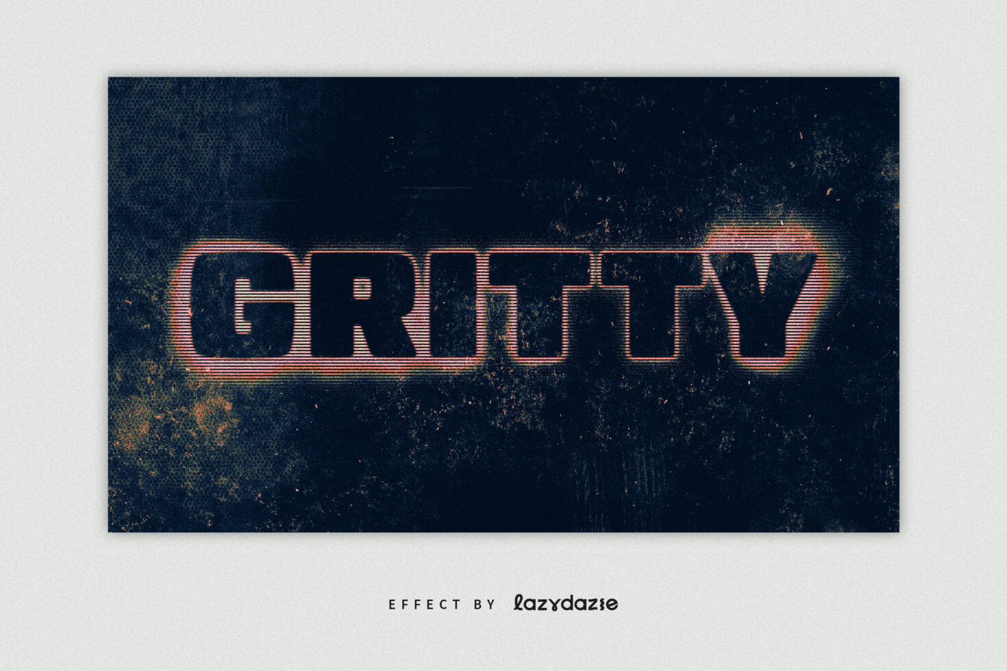 Gritty text effect showcasing bold distressed typography with a grunge aesthetic ideal for graphic design templates and digital fonts. Suitable for designers.