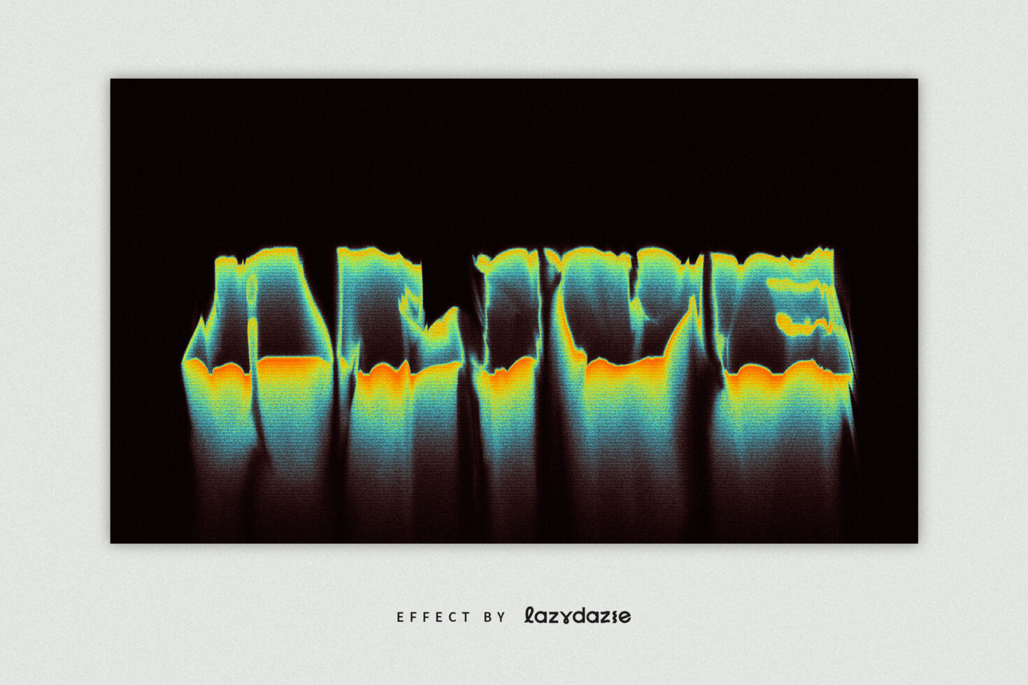 Colorful glitch wave pattern against a dark background. Ideal for graphic designers seeking unique visual effects and abstract templates.