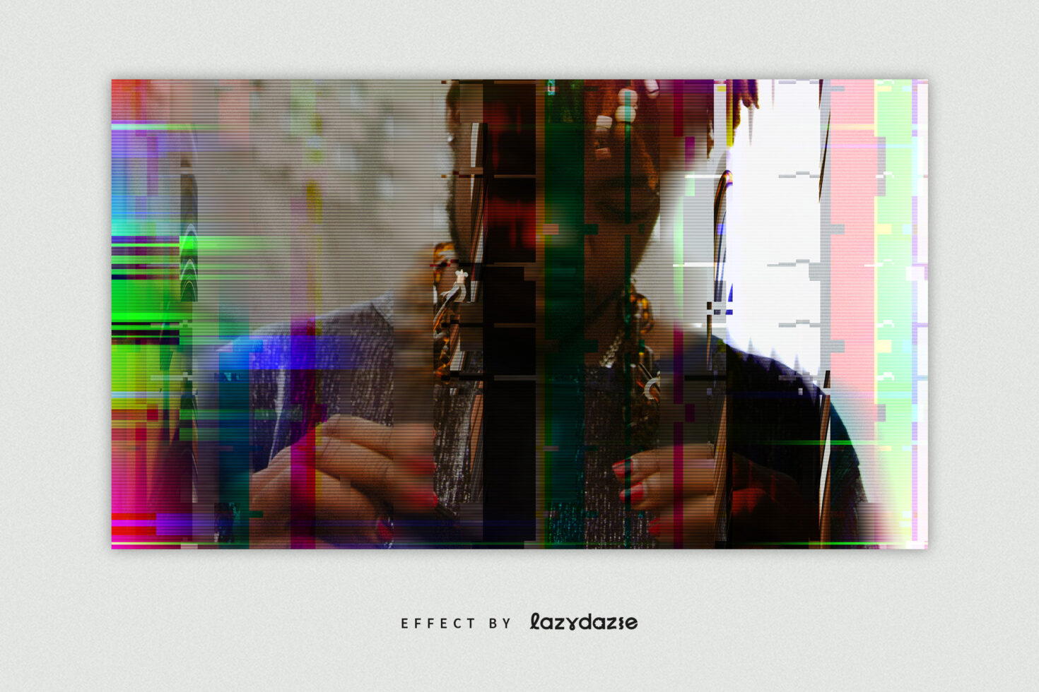 Colorful abstract glitch effect image ideal for creative digital assets. Perfect for designers needing unique graphics, textures, or template overlays.