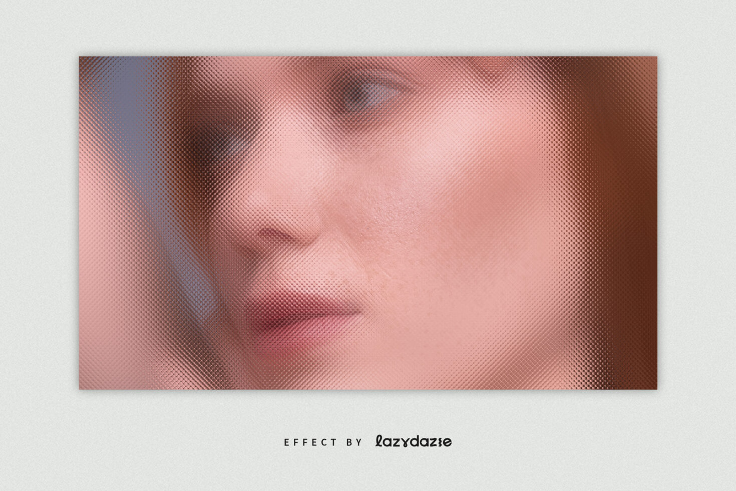 Textured portrait design template showcasing halftone effect. Ideal for graphic designers seeking unique visual styles. High-quality asset for creative projects.