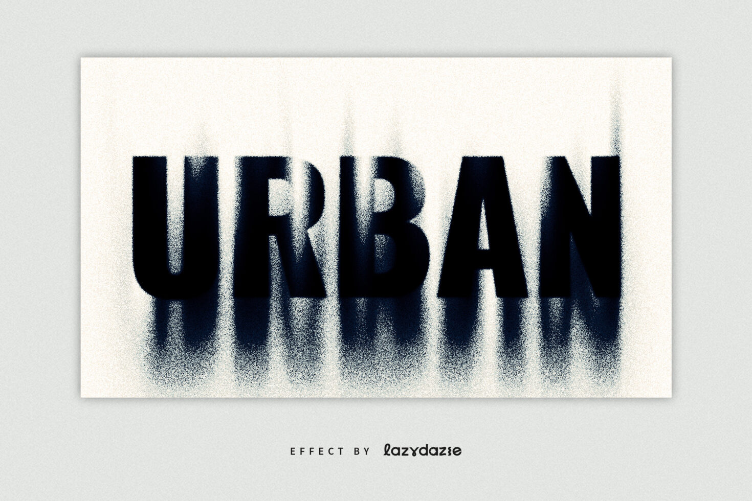 Urban text effect with a grunge spray texture ideal for designers seeking unique typographic graphics. Perfect for modern templates and mockups.