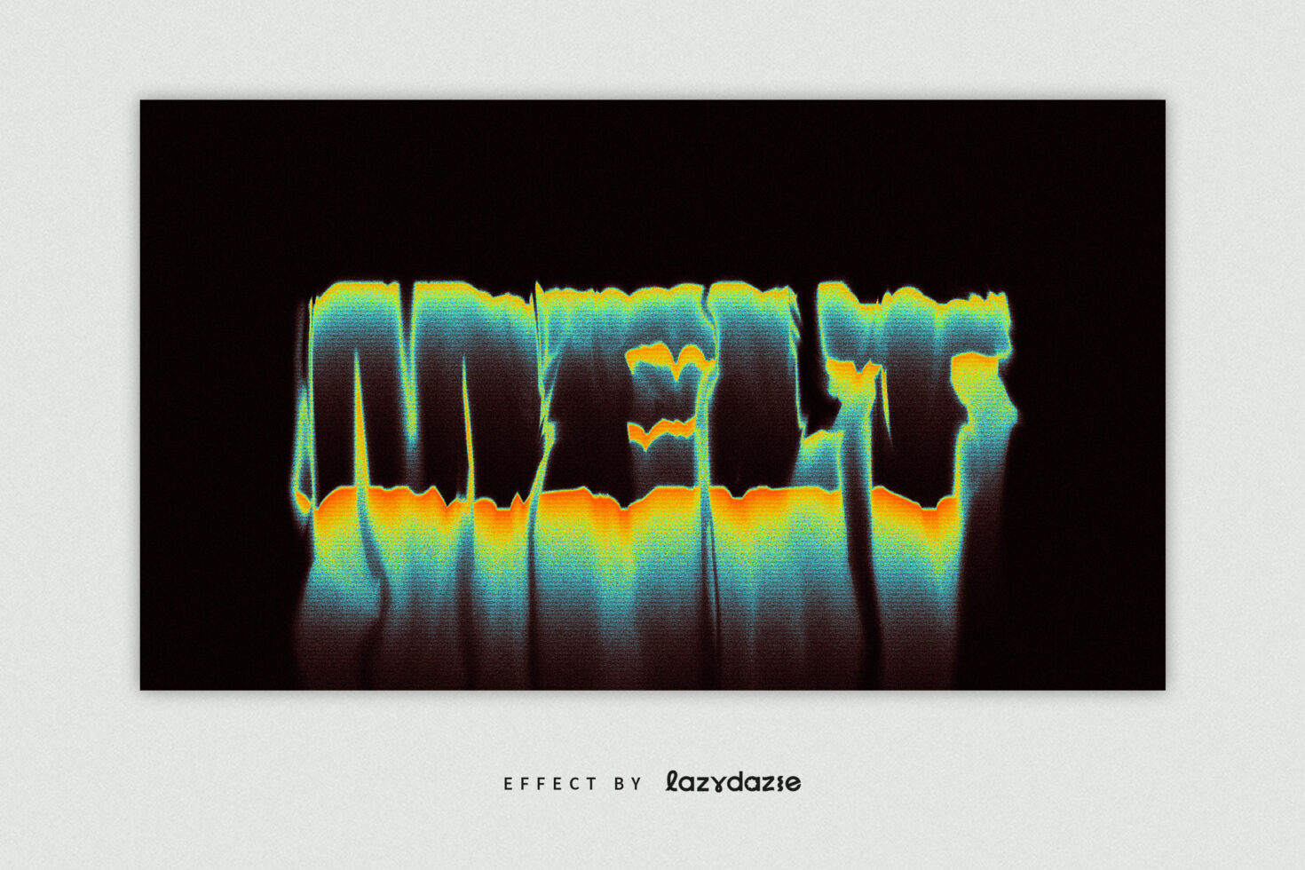 Abstract glitch text effect in vibrant colors on dark background perfect for graphics designers looking for unique visual assets for creative projects.