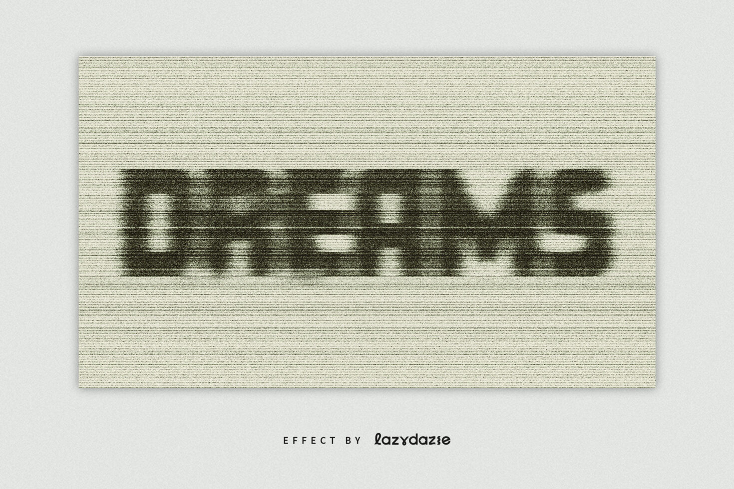 Glitch text effect displaying the word DREAMS in a distorted style. Perfect for designers seeking unique CSS text effects graphics and digital art designs.