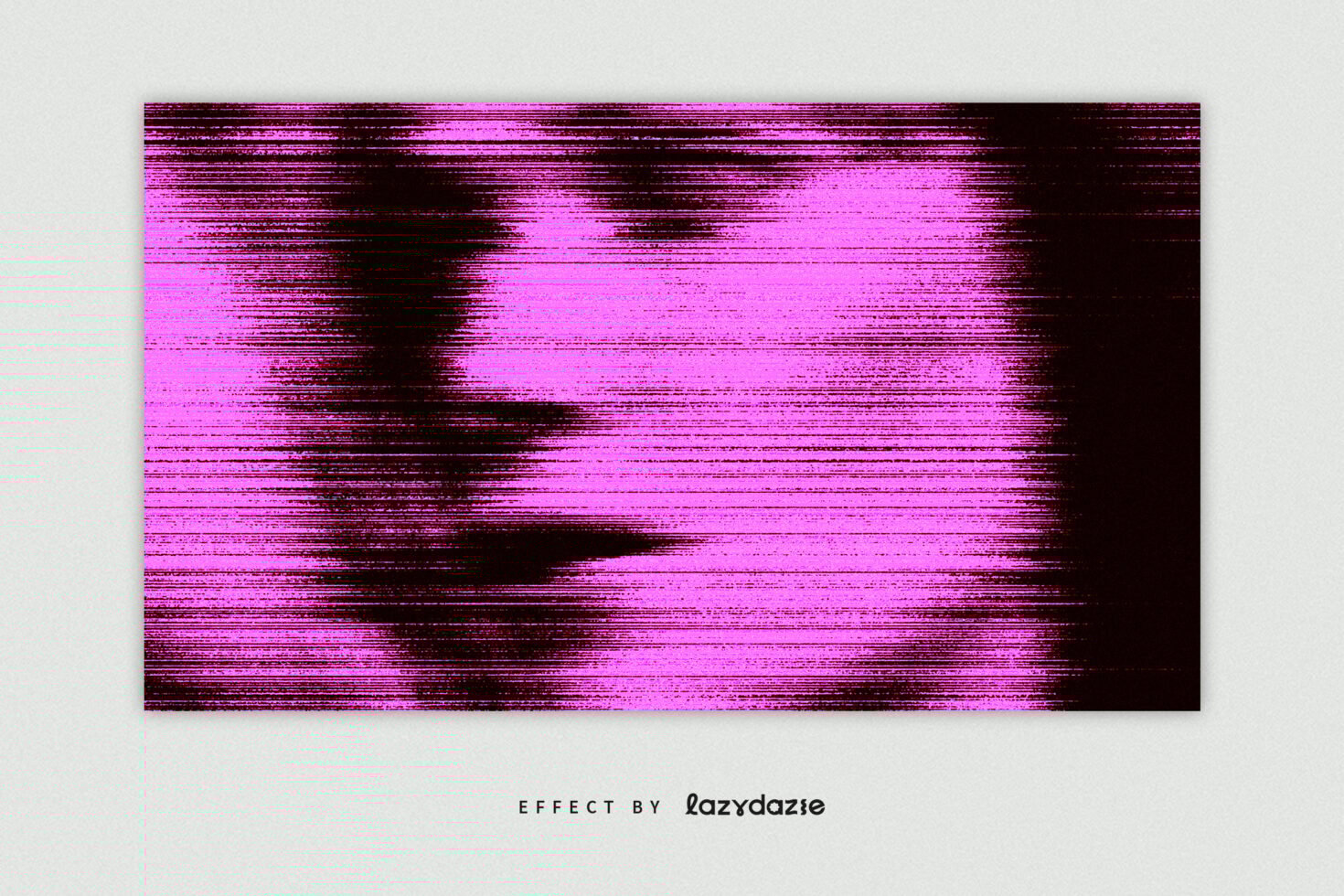 Abstract digital artwork with a pink glitch effect and horizontal lines, ideal for designers seeking unique graphics for modern projects and digital art.
