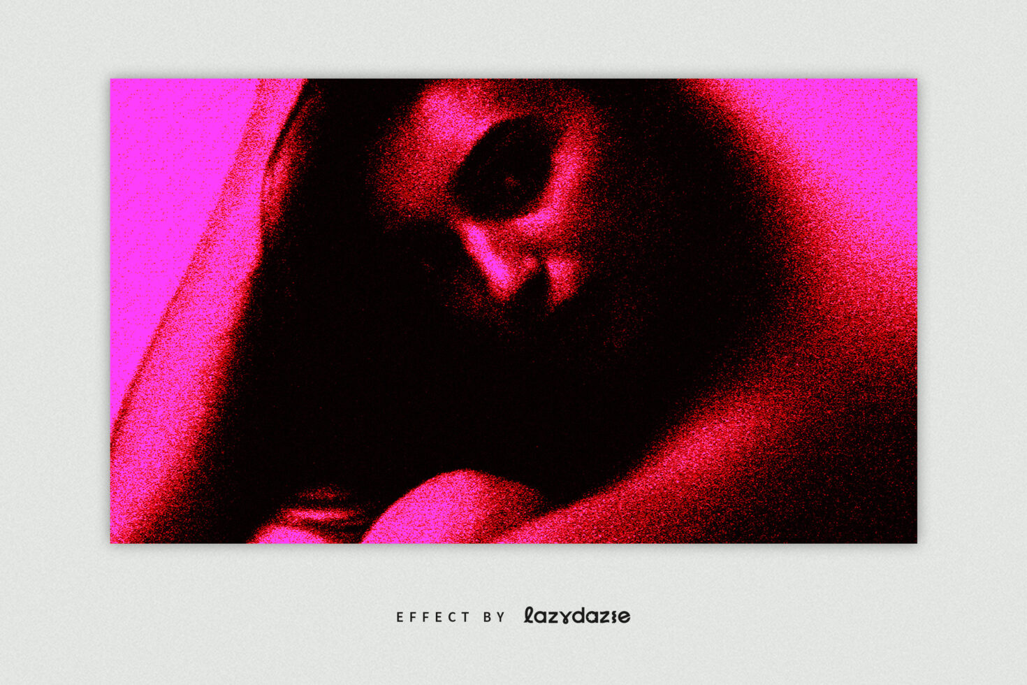 Vibrant pink and black abstract photo effect suitable for graphic designers ideal for creative projects digital art and marketing visuals.