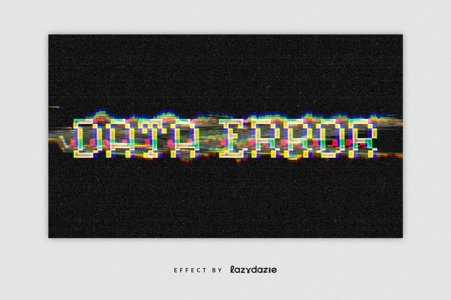 Glitch text effect reading Data Error on black background suitable for designers digital assets in graphics category ideal for creative projects SEO friendly