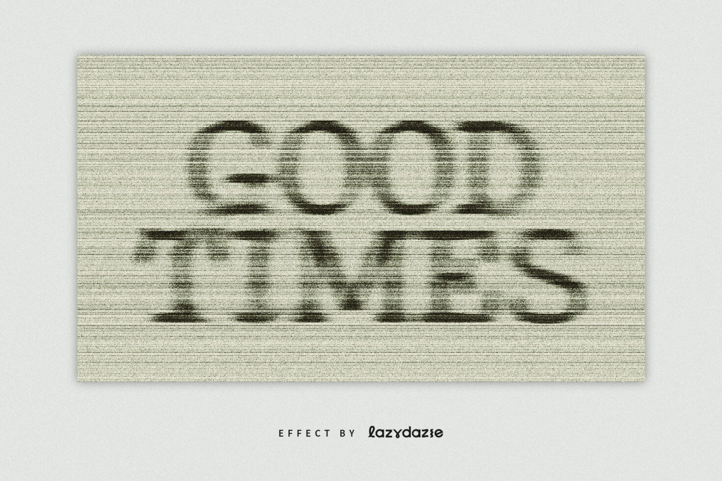 Text reading Good Times with a glitchy distorted effect on a textured background perfect for designers looking for unique graphics templates fonts