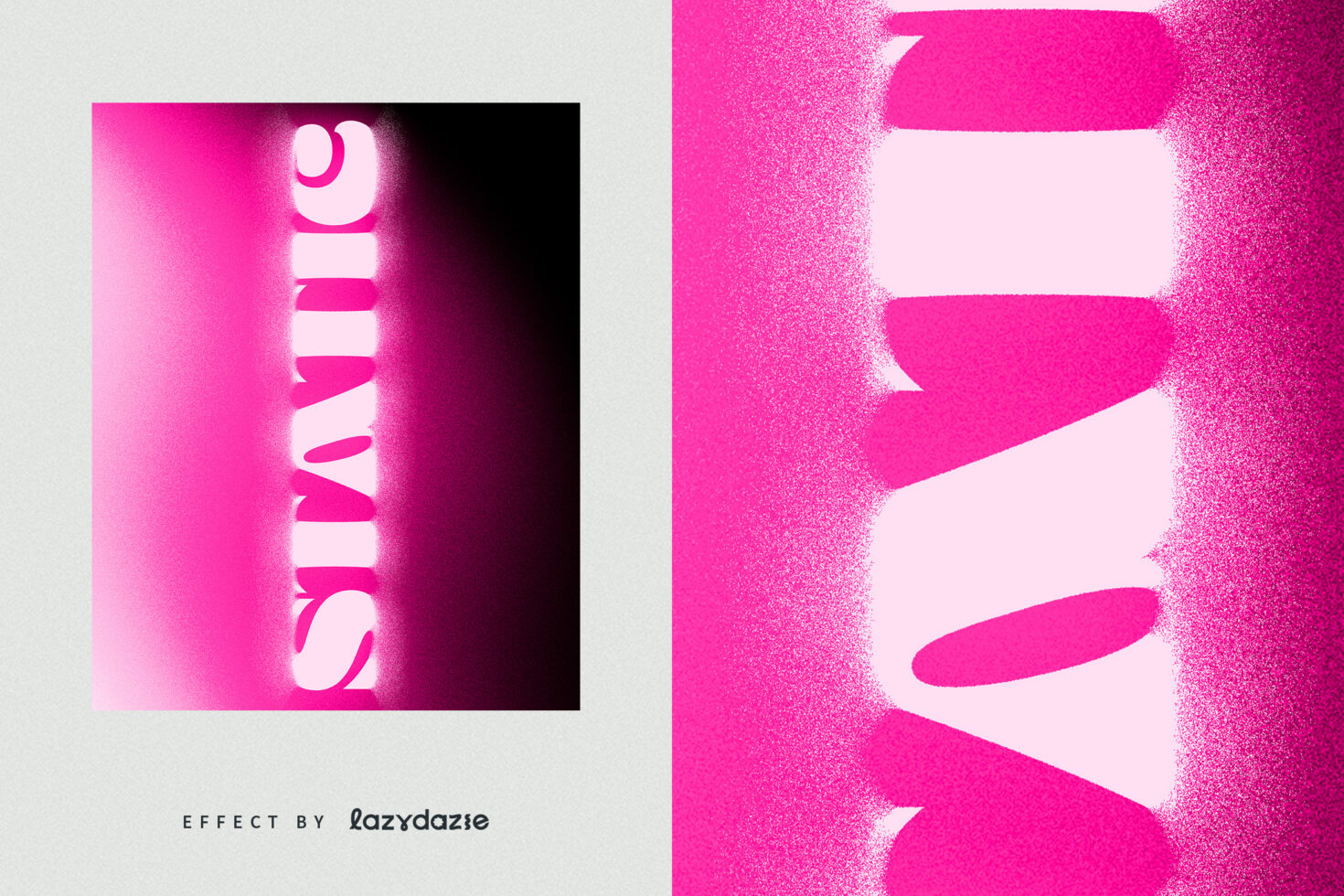 Vibrant pink text effect design template showcasing dynamic typography for graphics projects. Perfect for designers looking to enhance visual impact.