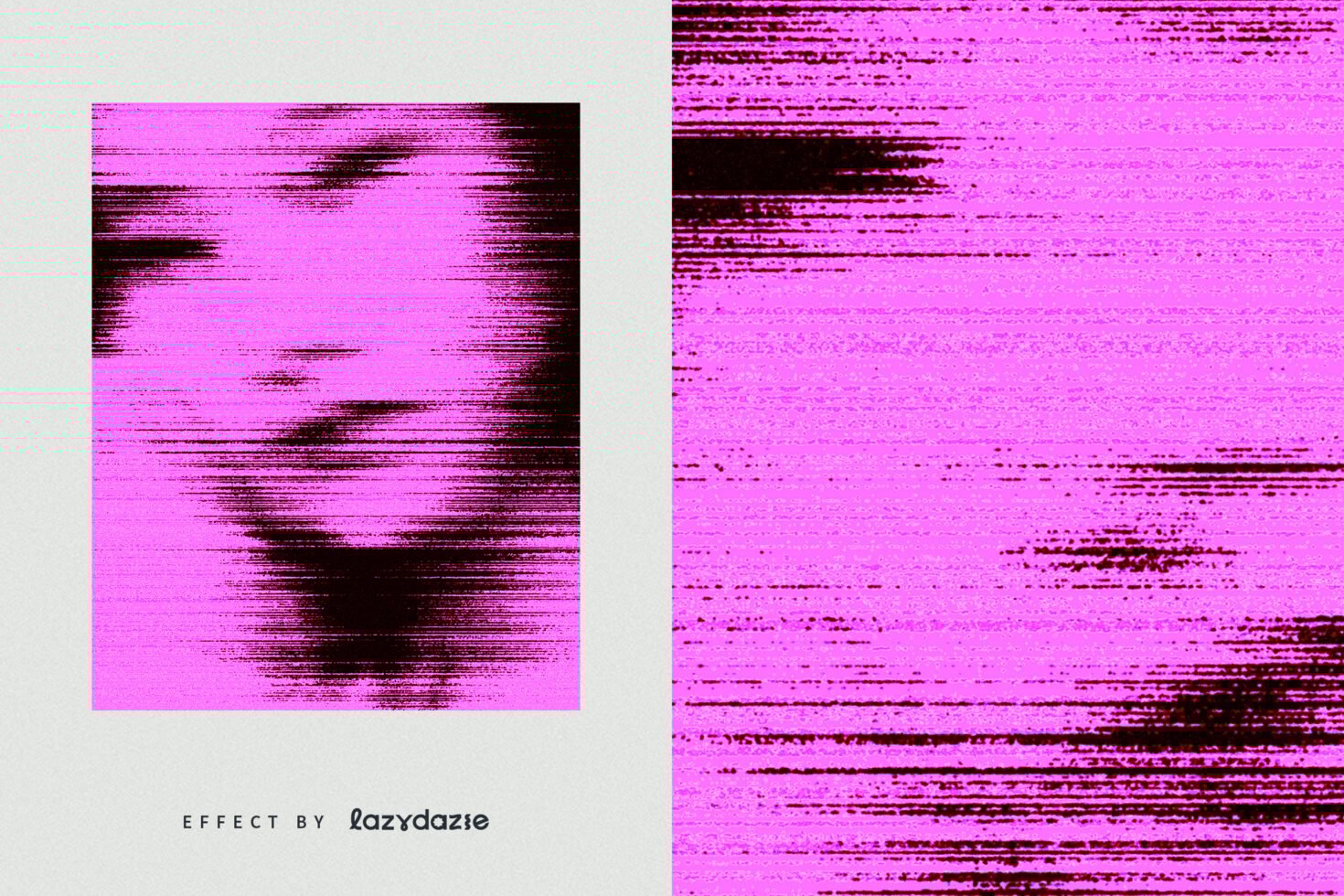 Pink abstract glitch effect template for digital design. Perfect for designers seeking unique graphics. Ideal for creative projects and innovative mockups.