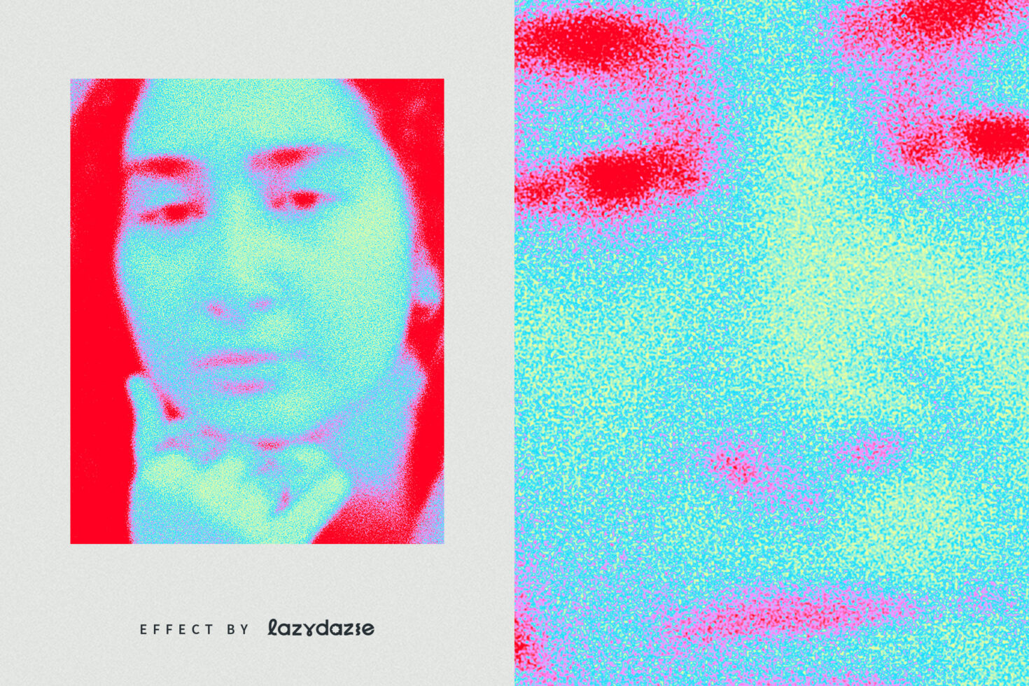Abstract digital artwork with vibrant colors and pixelated texture, featuring a stylized human face. Ideal for graphic designers seeking unique design assets.