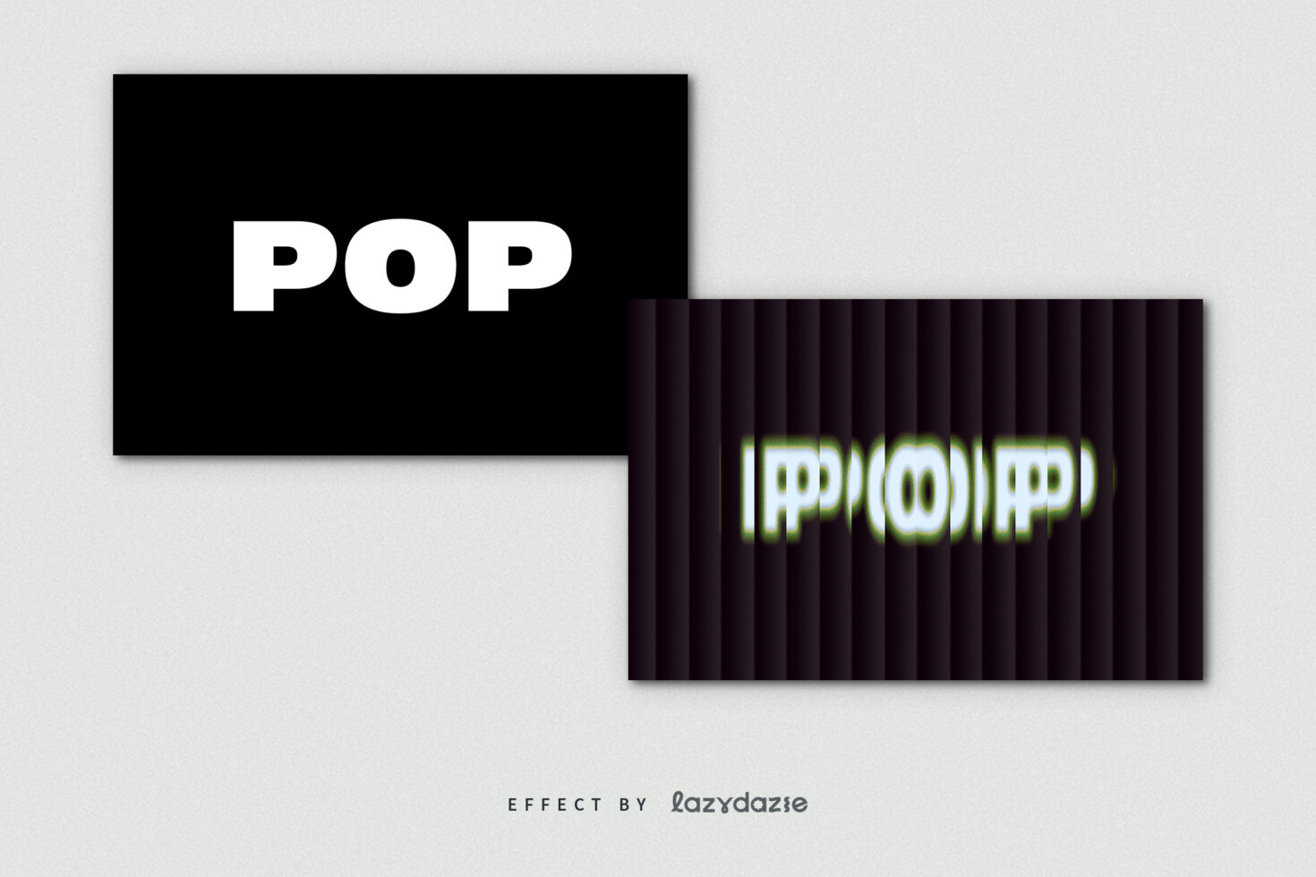 Bold pop art text on black background with glitch effect overlay. Perfect for graphic designers and digital art projects. Keywords: glitch effect, pop art