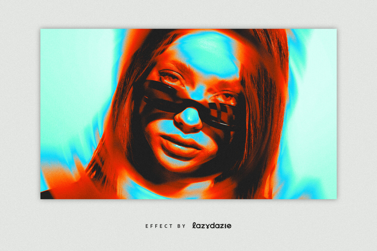 Vibrant photo effect for designers featuring neon colors and abstract style. Ideal for digital graphics and creative projects. Enhance your designs.