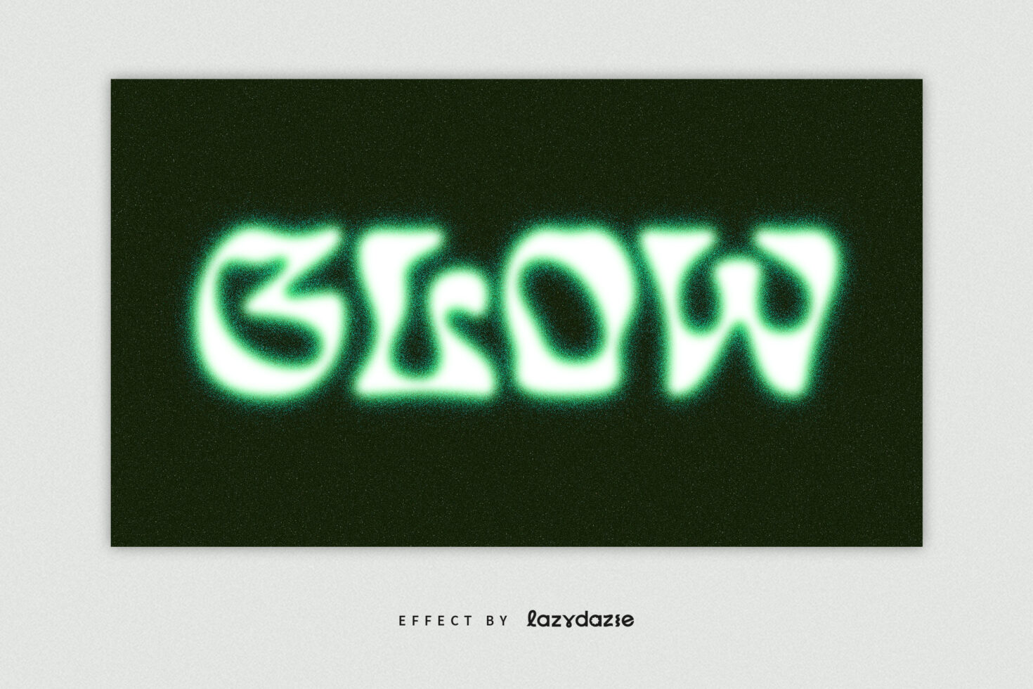 SNOW text with cyan magenta yellow chromatic glitch on dark