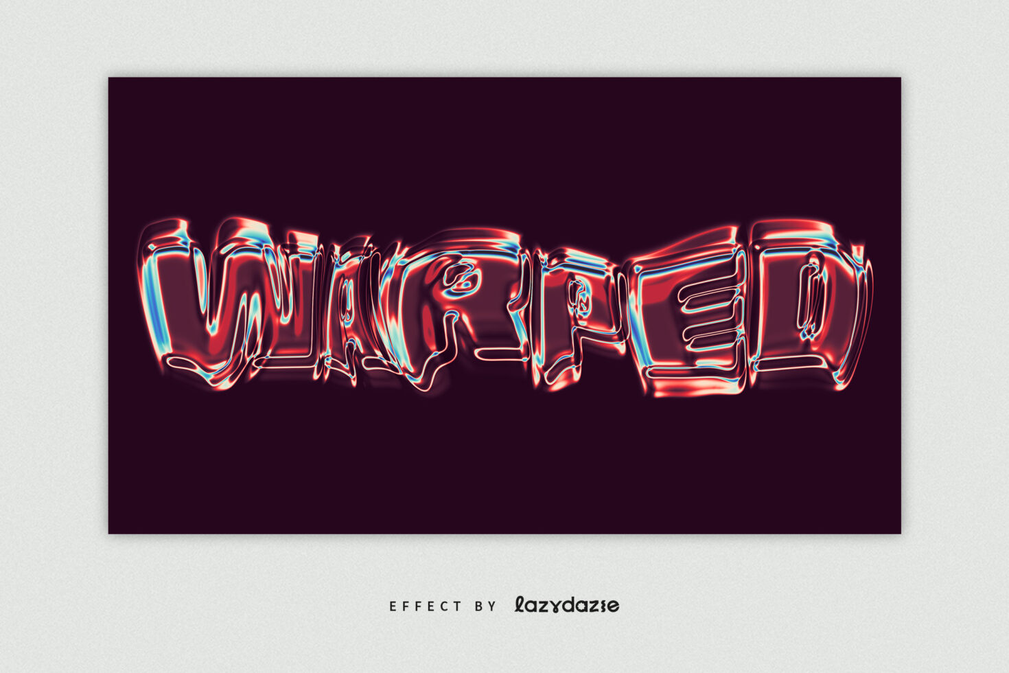 Distorted neon text spelling Worried with chromatic red blue fringe