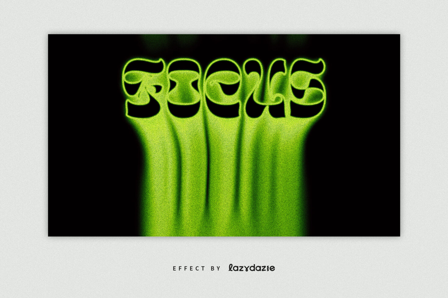 SPIRITS in bright lime green with grainy texture, vertical light streaks on black