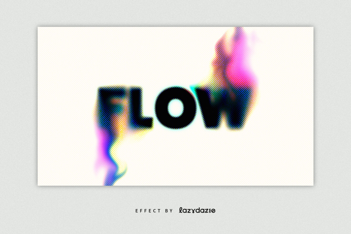 Pixelated colorful distortion effect creating liquid flowing visual texture