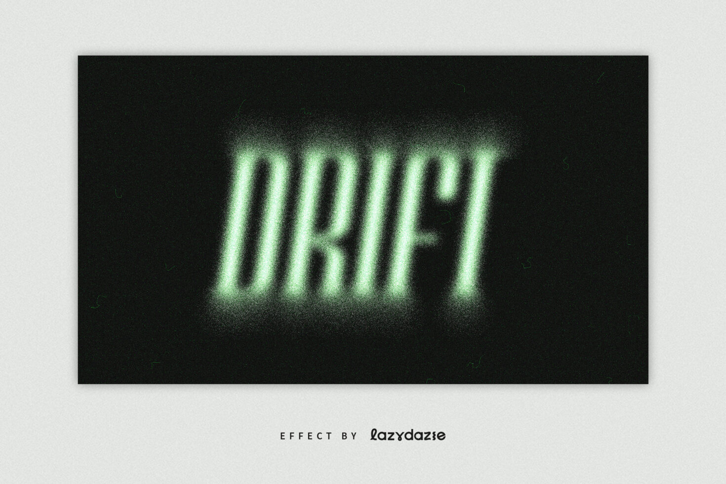 Bright green glowing text spelling UNRULY on dark background