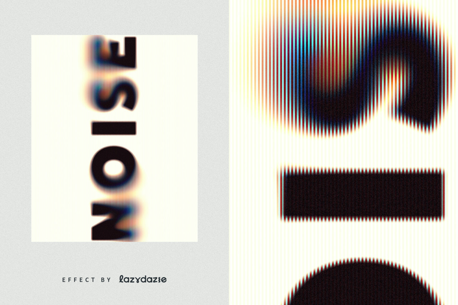 Vertical line pattern effect covering circular shape with warm color gradient