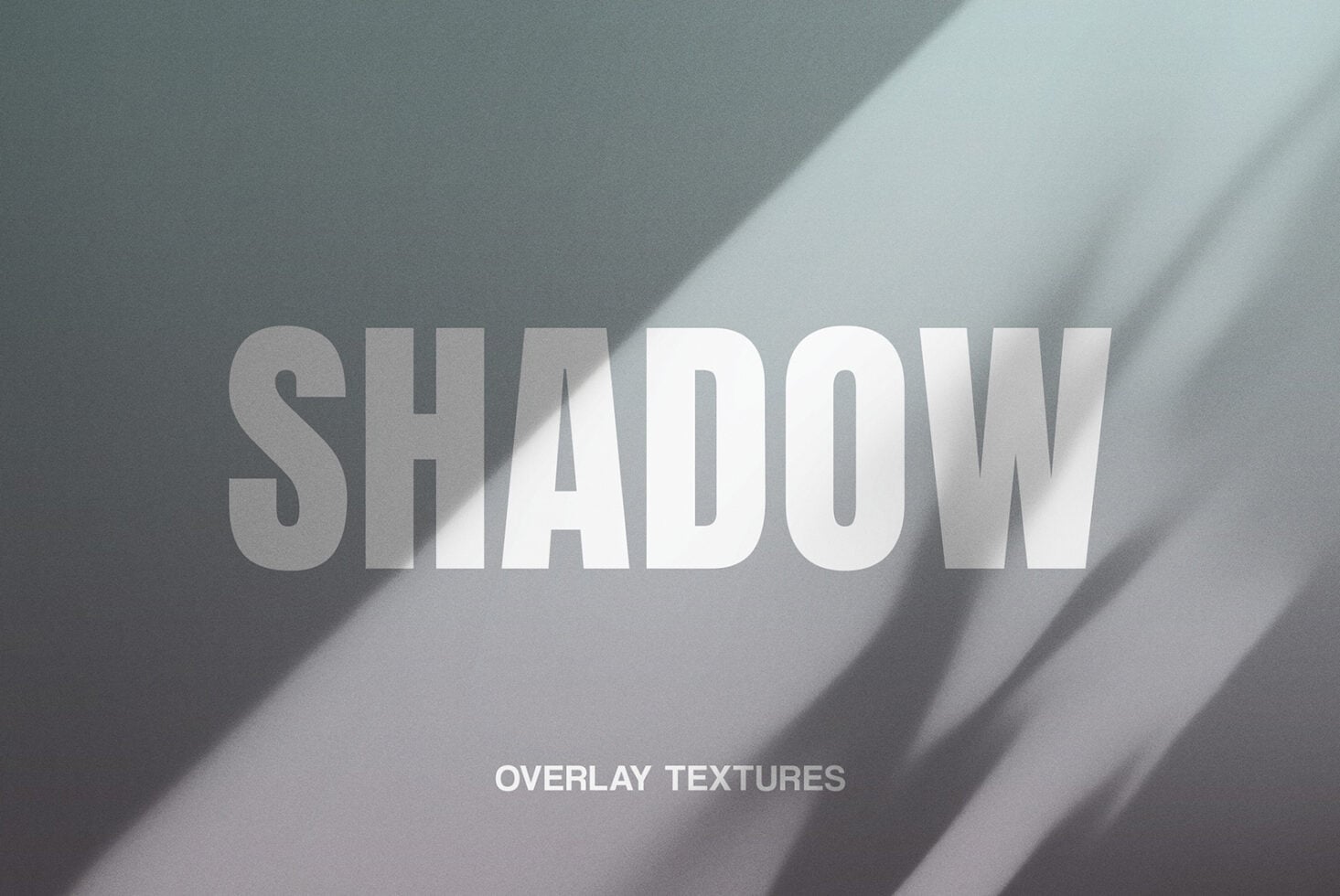 Shadow overlay texture mockup with dramatic diagonal light streaks across wall
