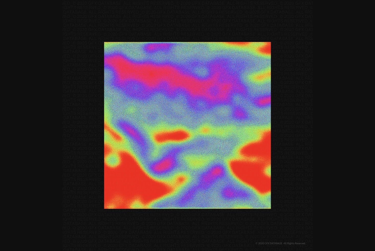 Thermal heat map gradient with red yellow green blue tones