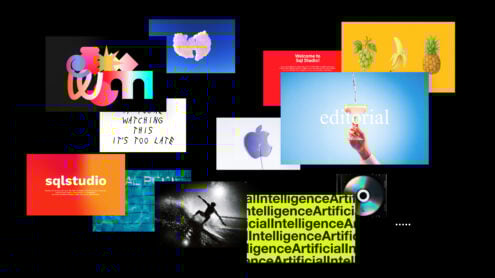 Collage of graphic designs featuring digital art, typography, and branding elements. Ideal asset for designers seeking creative inspiration and templates.