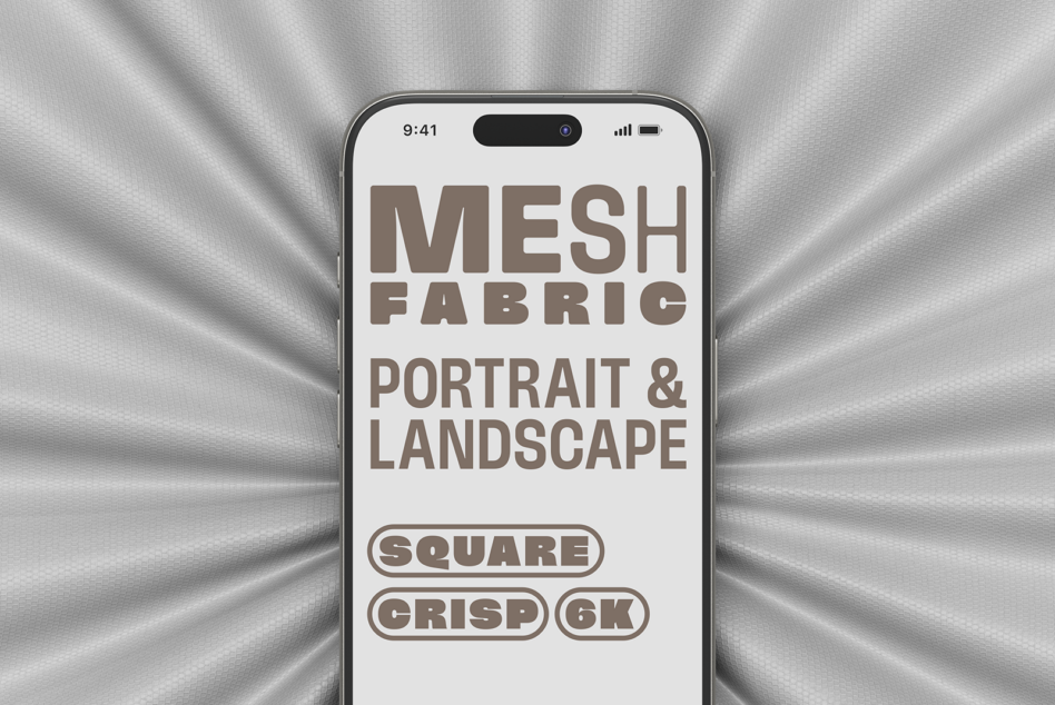 Light fabric texture backdrop with iPhone displaying beige text mockup