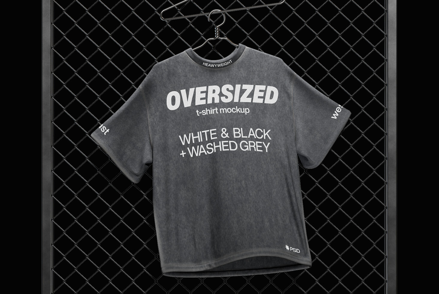 T-Shirt on the Fence Mockups, Apparel Mockup