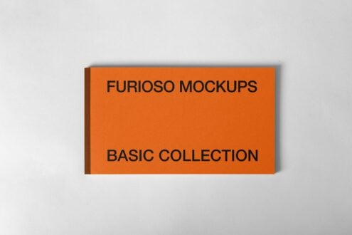 Bright orange hardcover book with dark text, shadow effect against white background