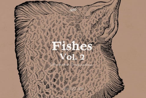 Book cover featuring large detailed fish illustration with title overlay
