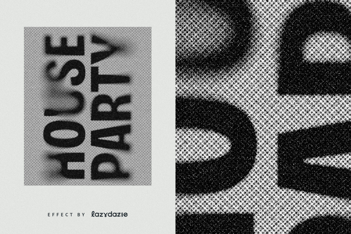 Distorted pixelated text overlay with checkered pattern, glitchy aesthetic effect