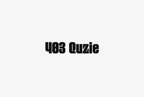 403 Quzie bold black sans serif font on white