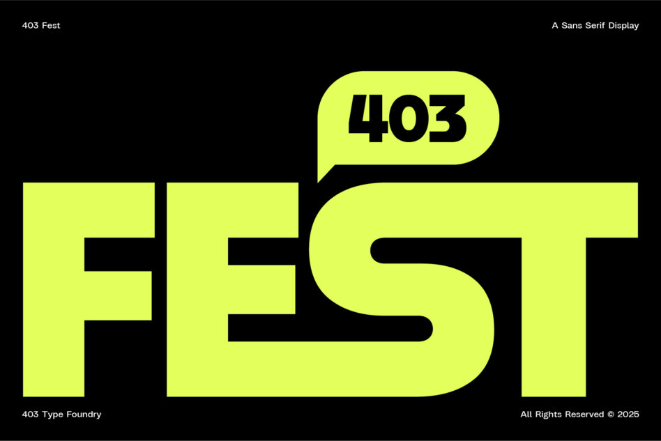 Black background with large neon yellow sans serif numeral on lime speech bubble