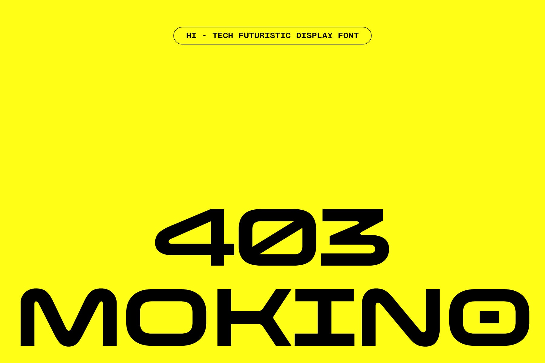 403 Mokino, Sans Serif Font | Supply.Family