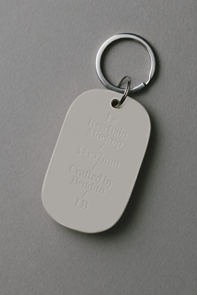 Le Keychain LB25W33 Mockup, Object Mockup | Supply.Family