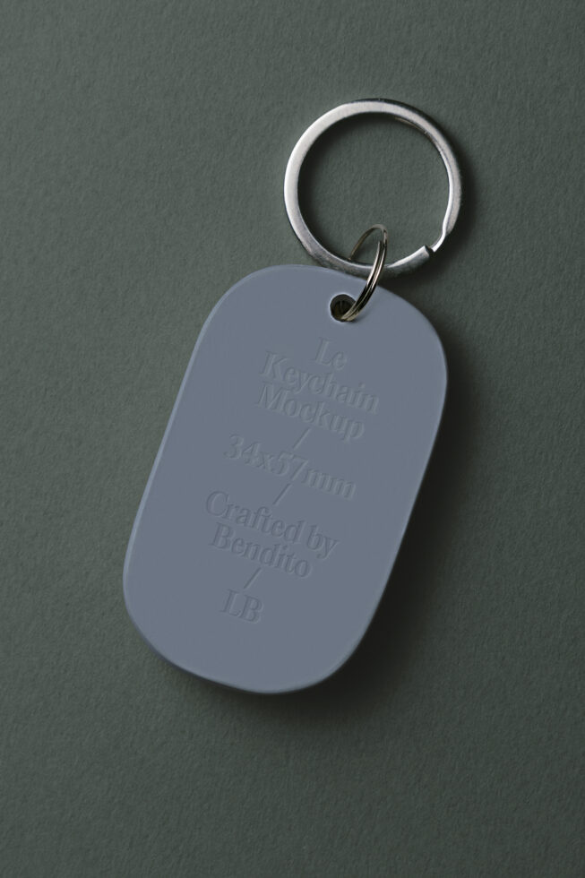 Le Keychain LB25W33 Mockup, Object Mockup | Supply.Family