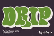 Green bubble-style letters spelling USTHP with white outline on dark background