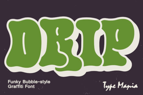 Green bubble-style letters spelling USTHP with white outline on dark background