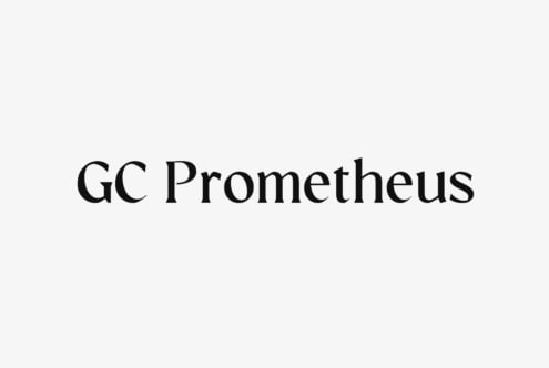 GC Prometheus serif typeface displayed in black on light background