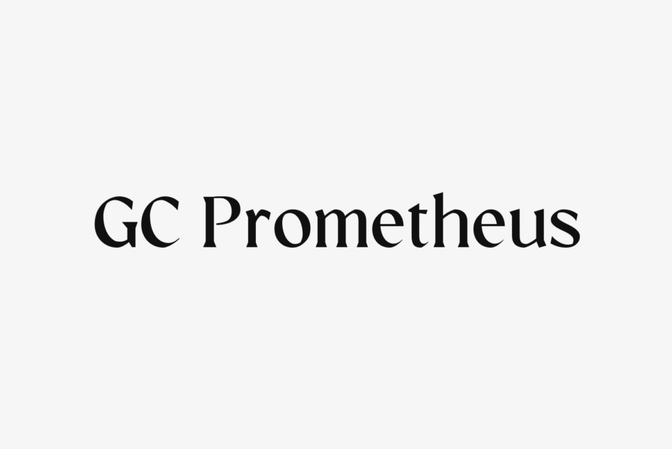 GC Prometheus serif typeface displayed in black on light background