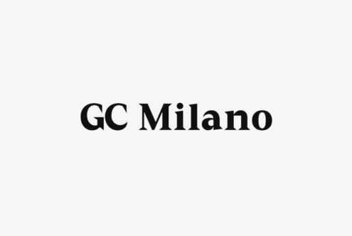 Minimal white background with GC Milano serif typeface centered on page