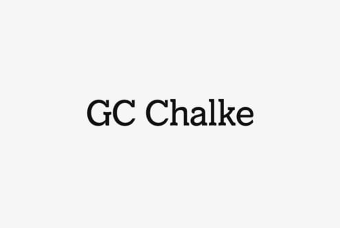 GC Chalke typeface sample rendered in strong black weight