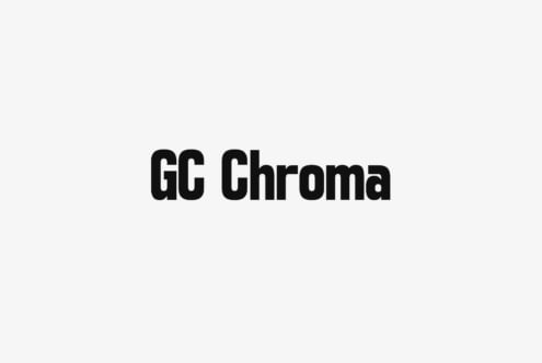 GC Chroma heavy weight sans serif font sample