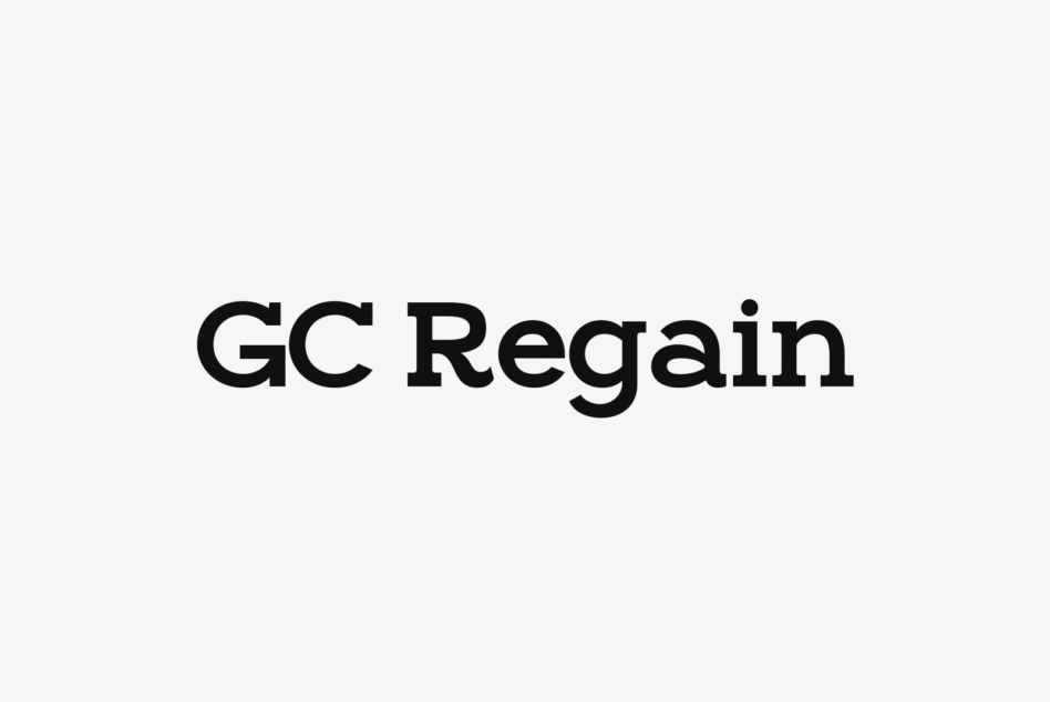 GC Regain contemporary typeface with serifs