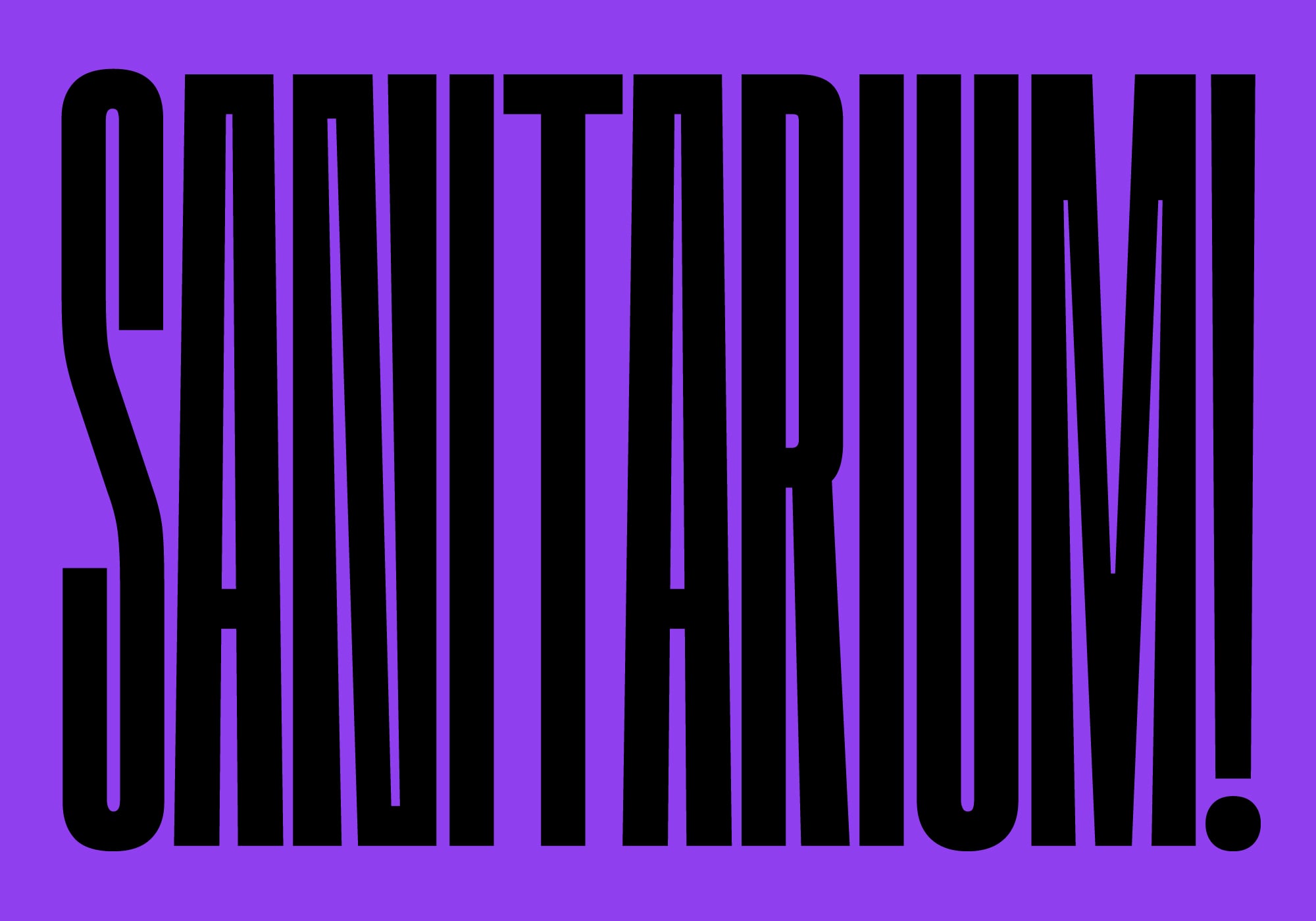 Black text with striped cutout effect on purple background spelling smooth