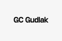 Heavy weight sans serif font displaying GC Gudlak in large black characters