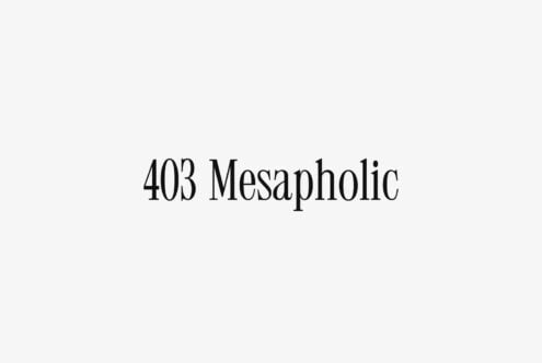 Serif typeface specimen with minimal elegant styling on light background