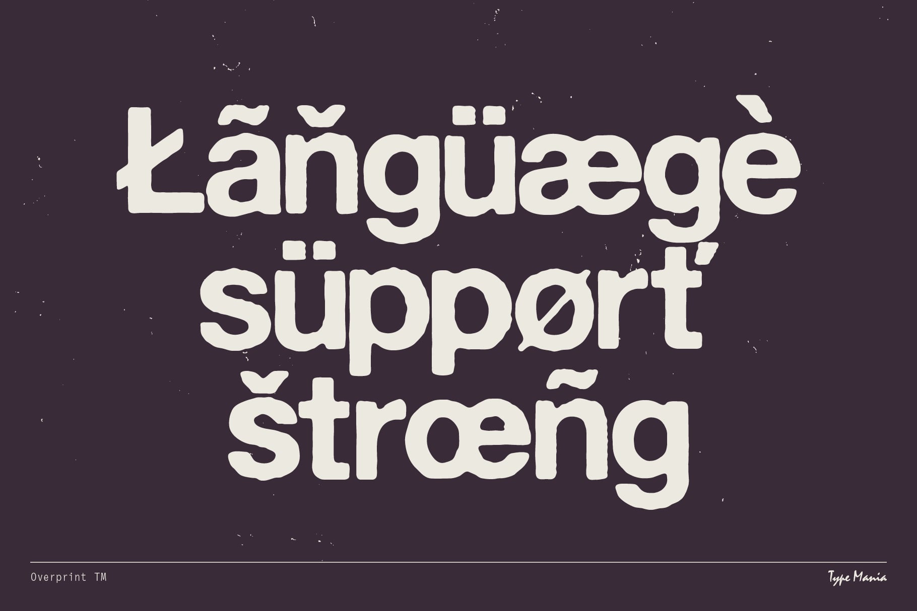 Language support string sample showing international character coverage
