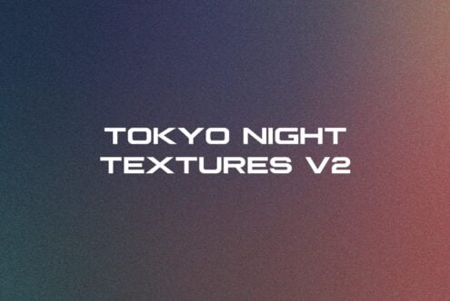 Dark teal fading into dusty rose gradient with fine grain, Tokyo Night Textures V2