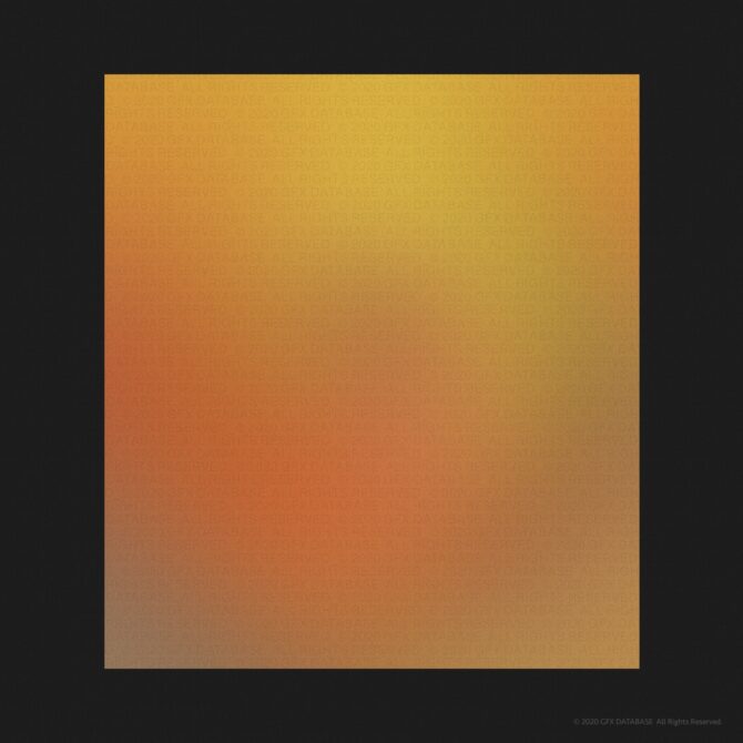 Soft gradient square fading from orange-red on left through peach to pale yellow