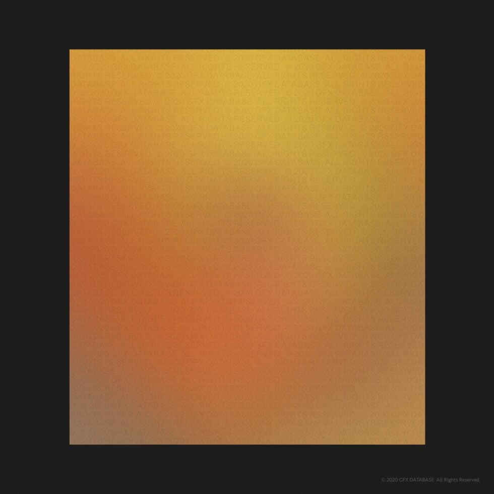 Soft gradient square fading from orange-red on left through peach to pale yellow